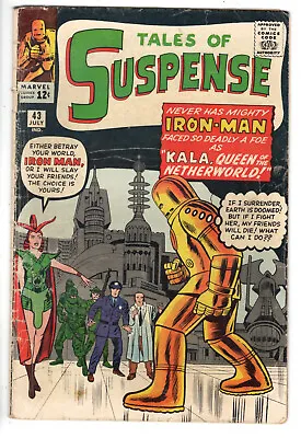 Buy Tales Of Suspense #43 (1963) - Grade 3.5 - Kala Queen Of The Netherworld! • 158.06£