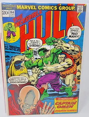 Buy Incredible Hulk #164 Captain Omen 1st Appearance *1973* 9.2 • 39.71£