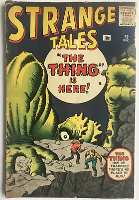 Buy Strange Tales #79 Dec 1960 SCARCE ITEM DR STRANGE PROTOTYPE CHARACTER! !🔥🔥 • 150£