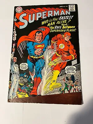 Buy Superman 199 1st Superman/Flash Race. 1967 Key Issue Original Owner • 159.84£