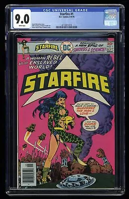 Buy Starfire #1 CGC VF/NM 9.0 White Pages 1st Appearance! National Per. Publ/DC 1976 • 44.52£