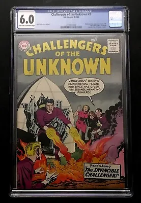 Buy Challengers Of The Unknown #3 Cgc 6.0 Fantastic Four Prototype Pre Ff #1 Dc 1958 • 1,106.41£