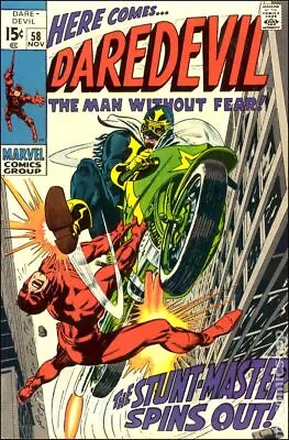 Buy Daredevil #58 VG- 3.5 1969 Stock Image • 11.07£