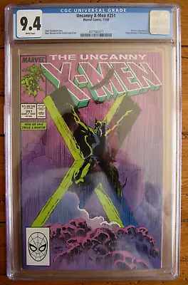 Buy UNCANNY X-MEN #251, CGC 9.4, Marvel, 1989 NEW CASE, WHITE PAGES • 38.64£