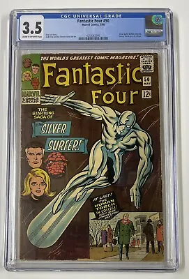 Buy Fantastic Four #50. May 1966. Marvel. 3.5 Cgc. 3rd App Of The Silver Surfer! • 250£