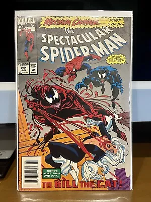Buy Spectacular Spider-Man #201 Maximum Carnage Part 5 Venom (Marvel Comics 1993) • 4.72£