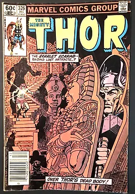 Buy Thor # 326 - 1st Appearance Of Second Scarlet Scarab Marvel Comics Newstand • 3.94£