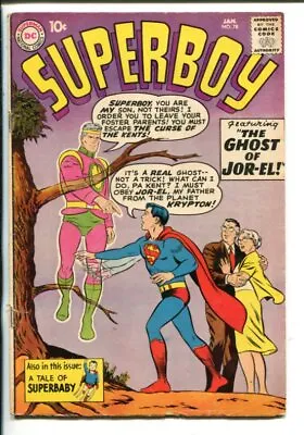 Buy SUPERBOY #78-1960-DC-GHOST OF JOR-EL-vg/fn • 70.56£