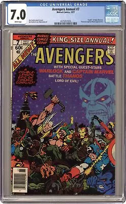 Buy Avengers Annual #7 CGC 7.0 1977 4379357005 1st App. Space Gem • 60.88£