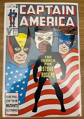 Buy Captain America #336 VF + 8.5 White Pages Marvel Comics 1987 • 3.15£