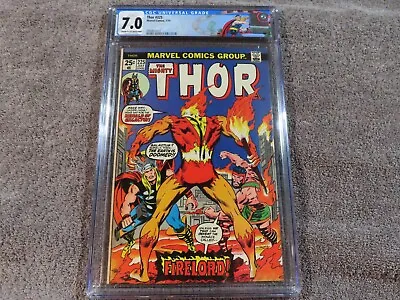 Buy 1974 MARVEL Comics THOR #225 - 1st Appearance Of FIRELORD - CGC 7.0 • 118.95£