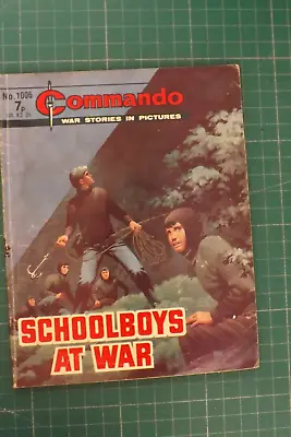 Buy COMMANDO COMIC WAR STORIES IN PICTURES No.1006 SCHOOLBOYS AT WAR GN1897 • 7.99£
