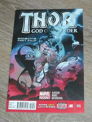 Buy THOR GOD Of THUNDER # 10 MARVEL COMICS September 2013 GODBOMB PART 4 GORR APPEAR • 7.96£