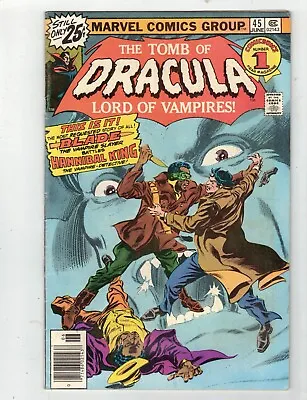 Buy Tomb Of Dracula #45 1976 BLADE  1st Appearance Deacon Frost Newsstand  F/VF • 33.26£