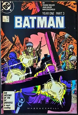 Buy Batman #406 High Grade Frank Miller Mazzucchelli Year 1 DC Comics • 15.79£