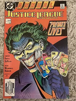 Buy JUSTICE LEAGUE INT. / AMERICA ANNUAL #2 The Joker DC 1988 VF/NM • 2.95£