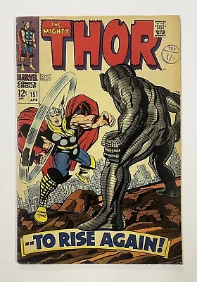 Buy Thor #151. April 1968. Marvel. Vg/fn. Odin! Loki! Sif! Balder! Destroyer! Ulik! • 30£