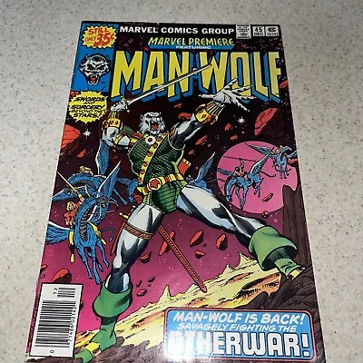 Buy Marvel Premiere Featuring Man-wolf Comic #45 -marvel Comics (1978) • 8.30£