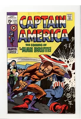 Buy Captain America 121 VF-/VF 1st Appearance Man-Brute Silas X. Cragg 1970 • 24.85£