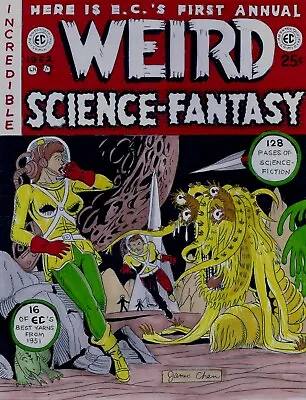 Buy Weird Science Fantasy Annual # 1 Cover Recreation Original Comic Color Art • 238.30£