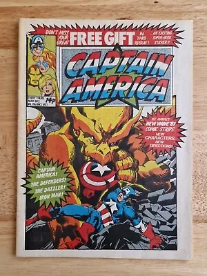 Buy Captain America UK Weekly Issue 2 With Original Free Gift • 15£