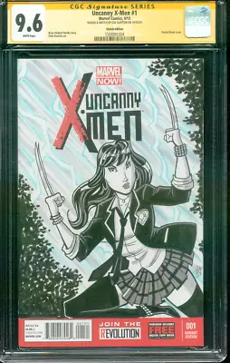 Buy Uncanny X Men 1 CGC SS 9.6 Slayton Original Art X-23 Sketch 4/13 • 135.91£