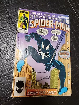 Buy Peter Parker, The Spectacular Spider-Man #107 (1st App Sin-Eater), Marvel 1985 • 19.96£