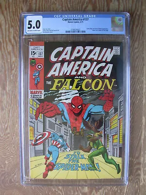 Buy Captain America And The Falcon   #137   CGC 5.0   Spider-Man • 79.43£