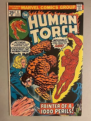 Buy Human Torch 8, VF 8.0, Bronze 1975, Jack Kirby, Dick Ayers, Fantastic Four • 12.38£