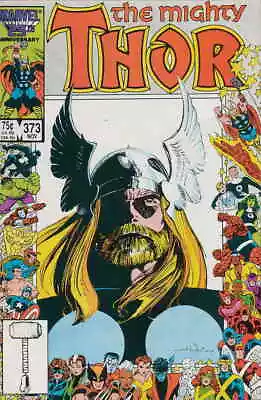 Buy Thor #373 VF/NM; Marvel | 25th Anniversary Frame - Simonson - We Combine Shippin • 14.22£