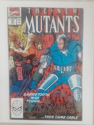 Buy The New Mutants #91 Direct Marvel 1990 Rob Liefeld Cable Vs Sabretooth  • 3.33£
