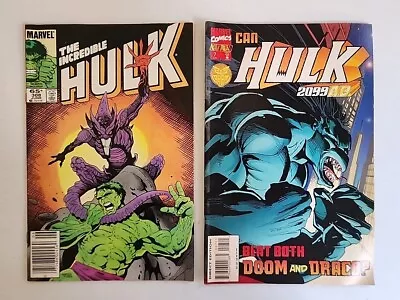 Buy The Incredible Hulk #308 June 1985 & Hulk 2099 A.D. #7 June 1995 Marvel Comics • 7.90£