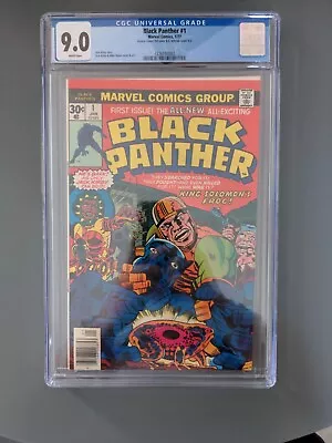 Buy Black Panther #1 CGC 9.0  (1977) - VERY Rare Double Cover! Interior 9.2 • 299£
