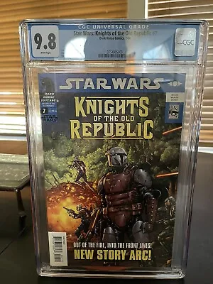 Buy Star Wars: Knights Of The Old Republic #7 CGC 9.8 White Pages FA Rohlan Dyre • 59.13£