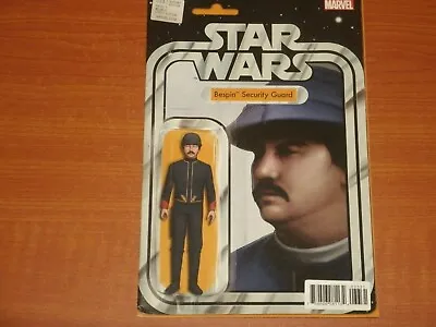 Buy Marvel Comics: STAR WARS #33 Sept. 2017 Bespin Security Guard Action Fig Variant • 6.99£