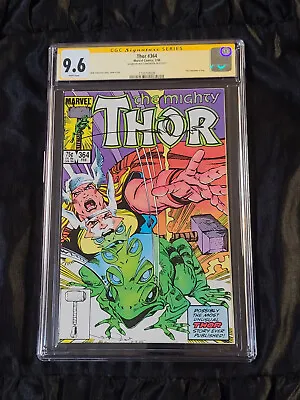 Buy Marvel 1986 Thor #364 CGC 9.6 NM+ With White Pages Walt Simonson SIGNED • 118.59£