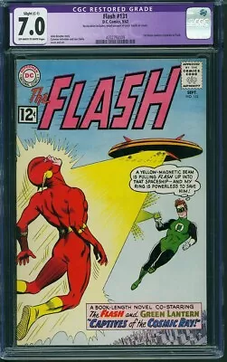 Buy Flash #131 CGC 7.0 Restored 1962 DC (1st Crossover W/ Green Lantern: Hal Jordan) • 79.94£