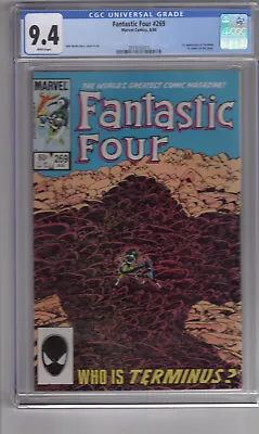 Buy Fantastic Four #269 (1984) 9.4 CGC W/P '1st App...TERMINUS' • 43.97£