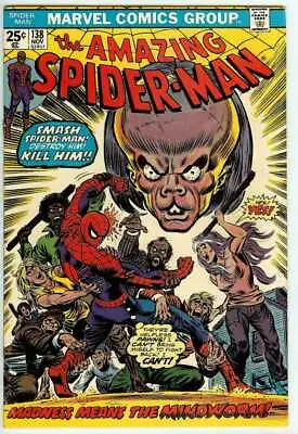 Buy Amazing Spider-man #138 6.0 // Origin + 1st App Mindworm 1974 • 36.37£