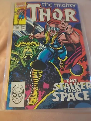 Buy THE MIGHTY THOR Marvel Comics #417 The Stalker From Space ! • 0.99£