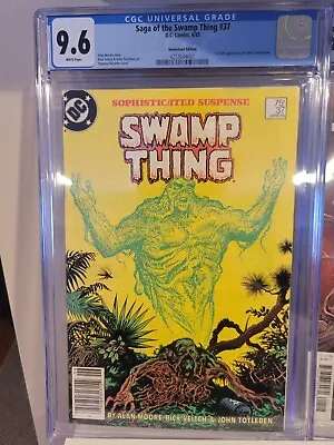 Buy Saga Of The Swamp Thing #37 CGC 9.6 1985 1st John Constantine RARE NEWSSTAND  • 719.56£