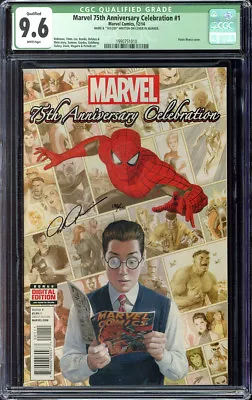 Buy 75th Anniversary Celebration # 1 CGC 9.6 Dynamic Forces Last Stan Lee Book • 158.11£