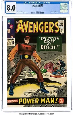 Buy Avengers #21 Cgc 8.0 Ow-w Pages Marvel Comics Oct 1965 - Origin & 1st Power Man • 180.95£