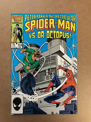 Buy The Spectacular Spider-Man #124 - Mar 1987 - Vol.1 - Direct Edition - (1036A) • 4.05£