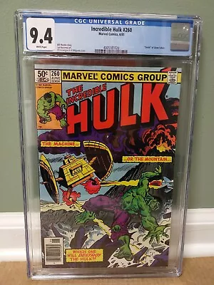 Buy The Incredible Hulk #260 CGC 9.4  Marvel Comics  1981 **FREE SHIPPING** 🇺🇸  • 54.50£