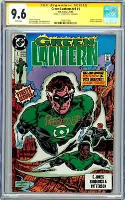 Buy Green Lantern #1 CGC SS 9.6 SIGNED Pat Broderick Cover & Art Hal Jordon John Guy • 128.55£