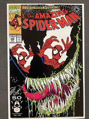 Buy Amazing Spider-Man #346 NM 9.2 Venom Cover Erik Larsen Classic ! Marvel 1991 • 39.42£