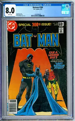 Buy Batman 300 CGC Graded 8.0 VF Newsstand DC Comics 1978 • 59.26£