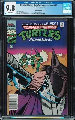 Buy Teenage Mutant Ninja Turtles #36 Newsstand CGC 9.8 1992 TMNT Archie Series • 157.08£
