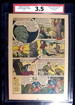 Buy Captain America Comics #35 CPA 3.5 SINGLE PAGE #4/5  The Steel Mask  • 55.33£